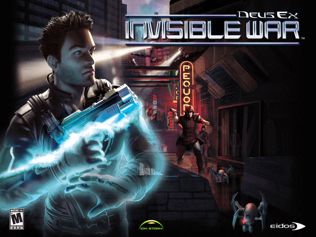Deus Ex Invisible War title screen for Xbox